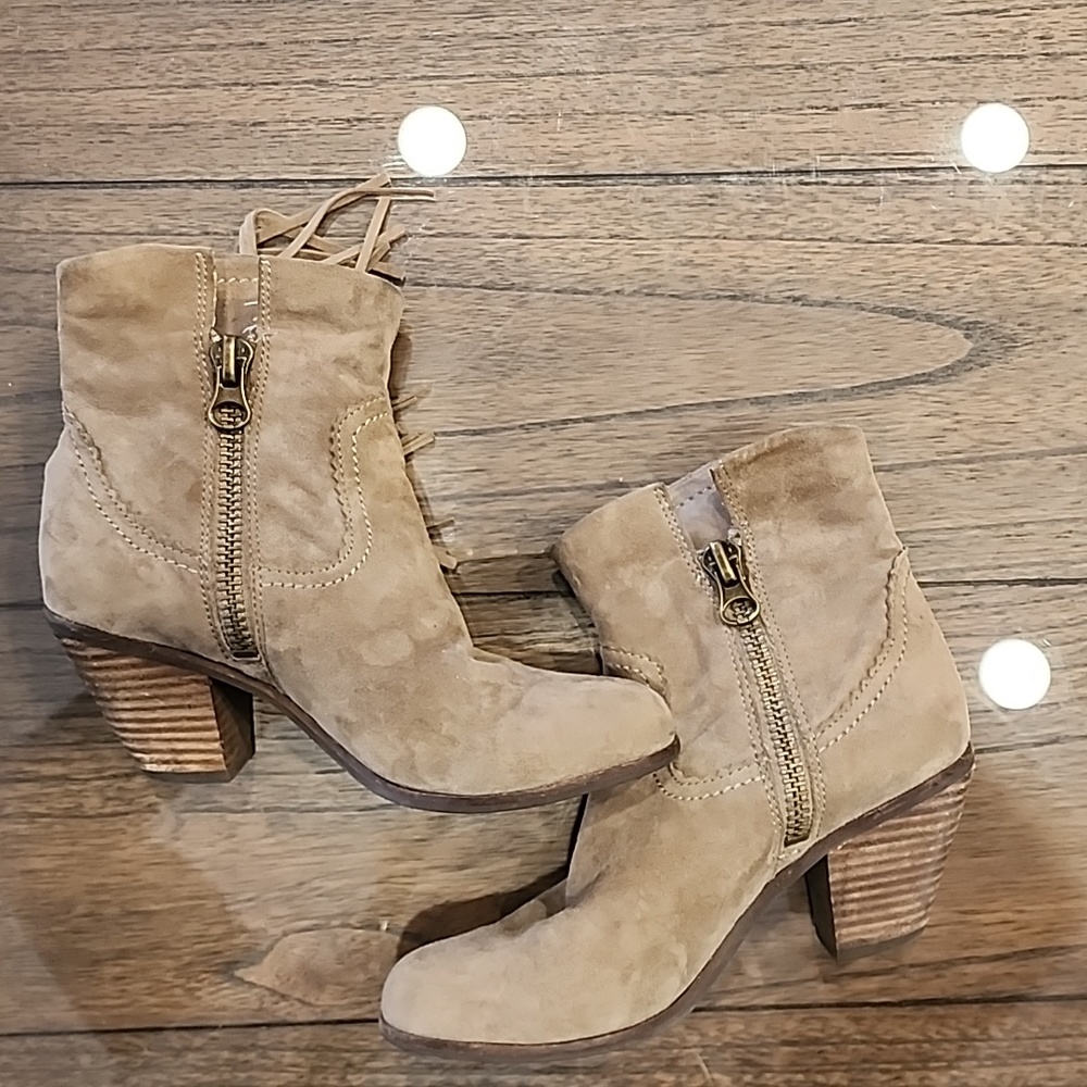 Sam Edelman Louie suede fringe boots, size 5 1/2 - Picture 12 of 12
